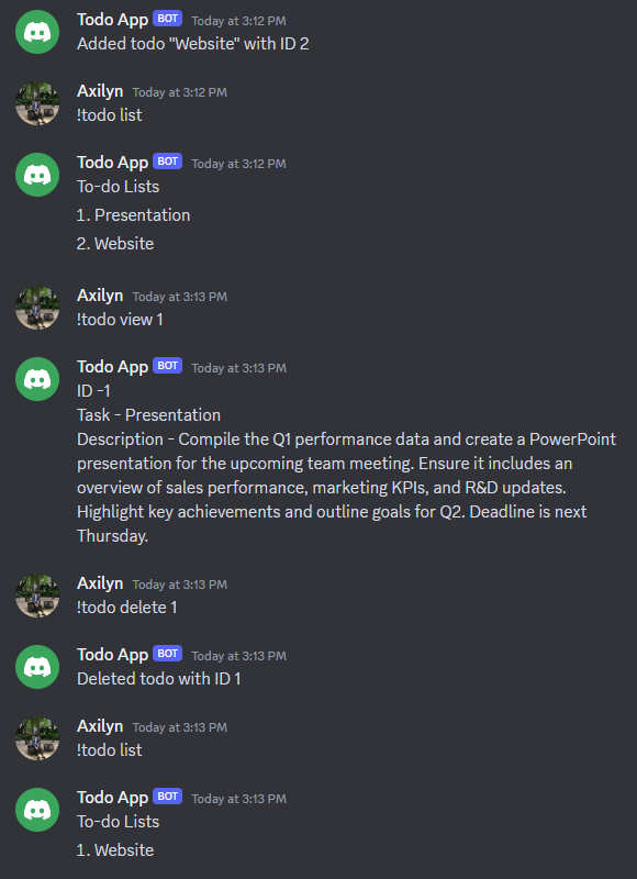 Discord To-Do List Bot